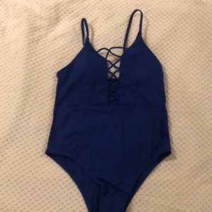 Royal Blue One-piece Swimsuit